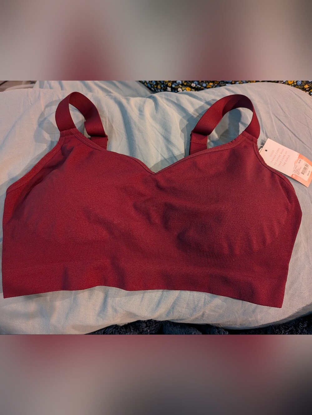 Cacique Seamless Burgundy Wireless Bralette